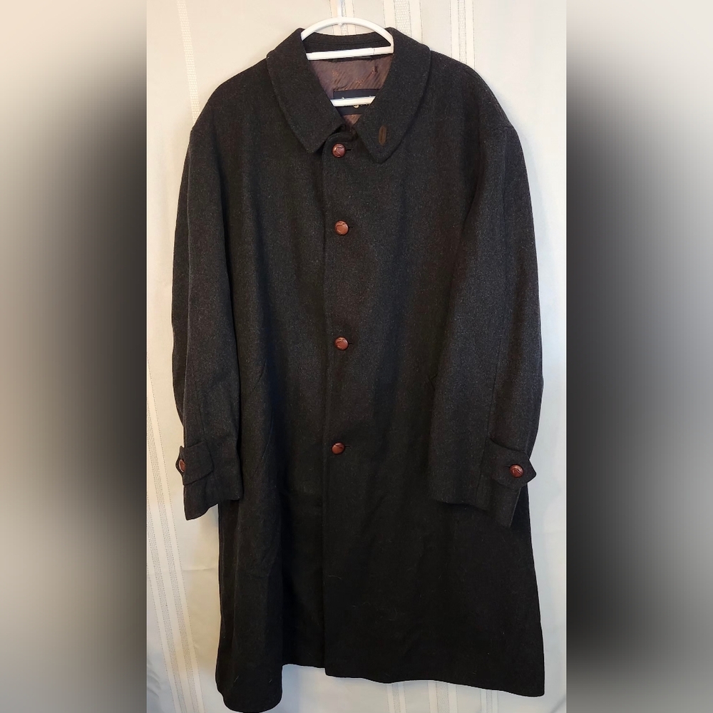 Bugatti Men's Black Wool Coat